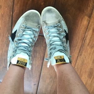 Golden Goose Francy Shearling High-Top Sneakers